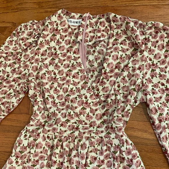 Floral print vintage dress - Picture 3 of 4